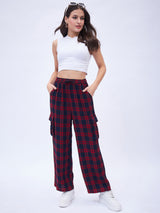 WIDE LEG PANTS WITH PATCH POCKETS