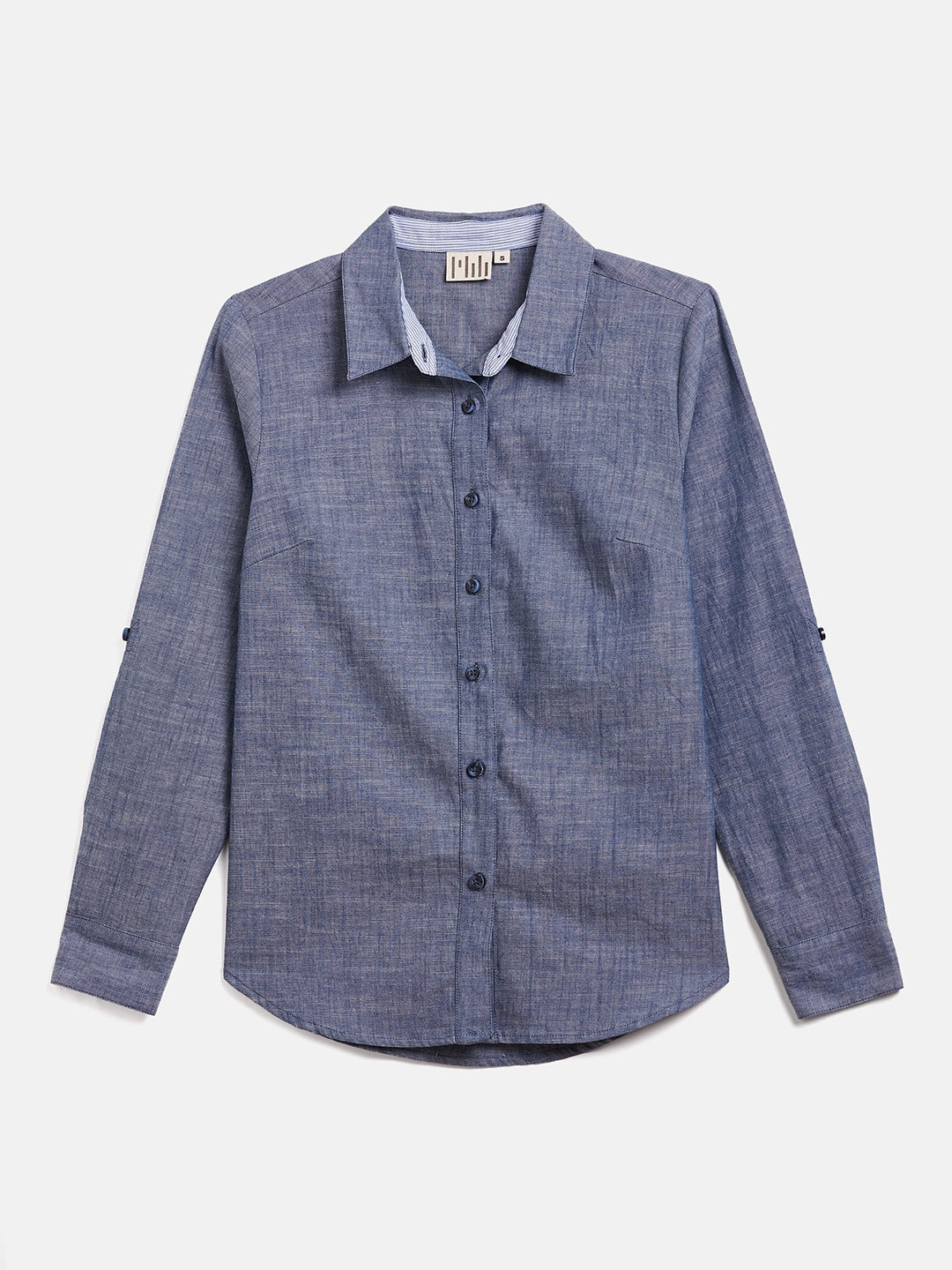 BUTTON DOWN SHIRT WITH CONTRAST TRIM