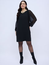 LONG SLEEVE BLACK DRESS