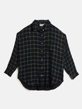 PLAID OVERSIZE BUTTON DOWN SHIRT