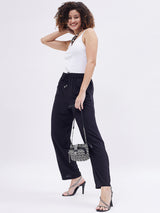 CONTRAST PIPING COMFY PANTS