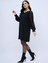 LONG SLEEVE BLACK DRESS