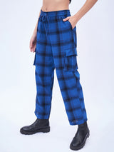 PLAID PULL-OVER PANTS