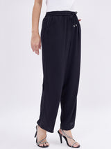 CONTRAST PIPING COMFY PANTS