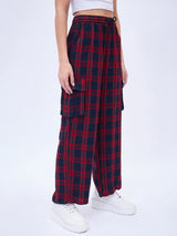 WIDE LEG PANTS WITH PATCH POCKETS