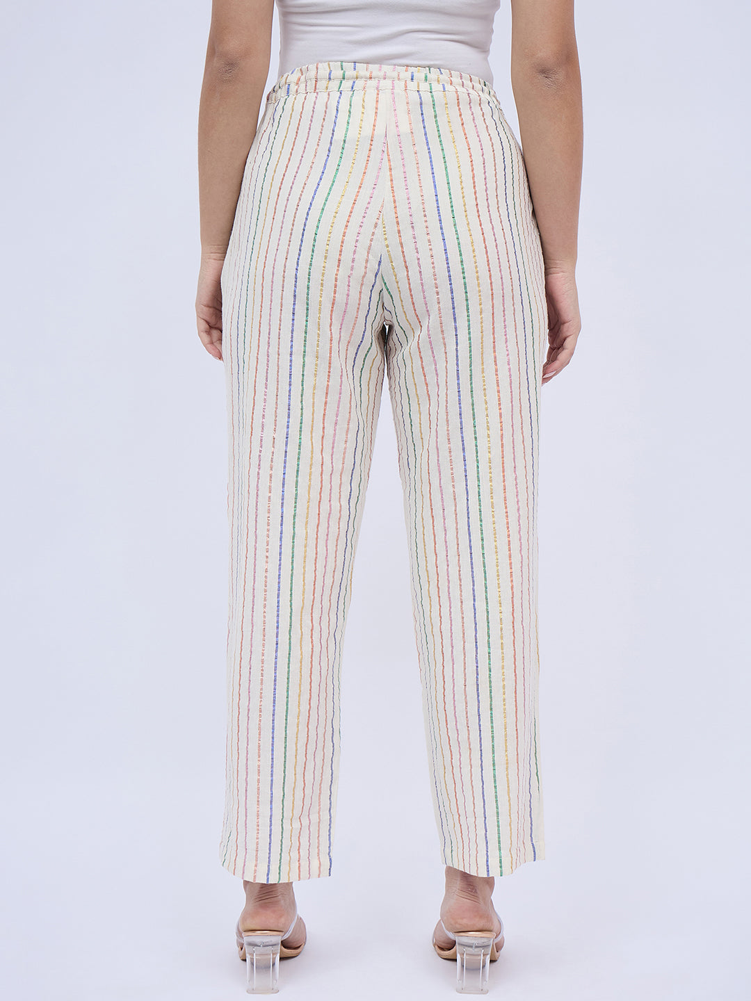 MULTI SHINE STRIPE PANTS