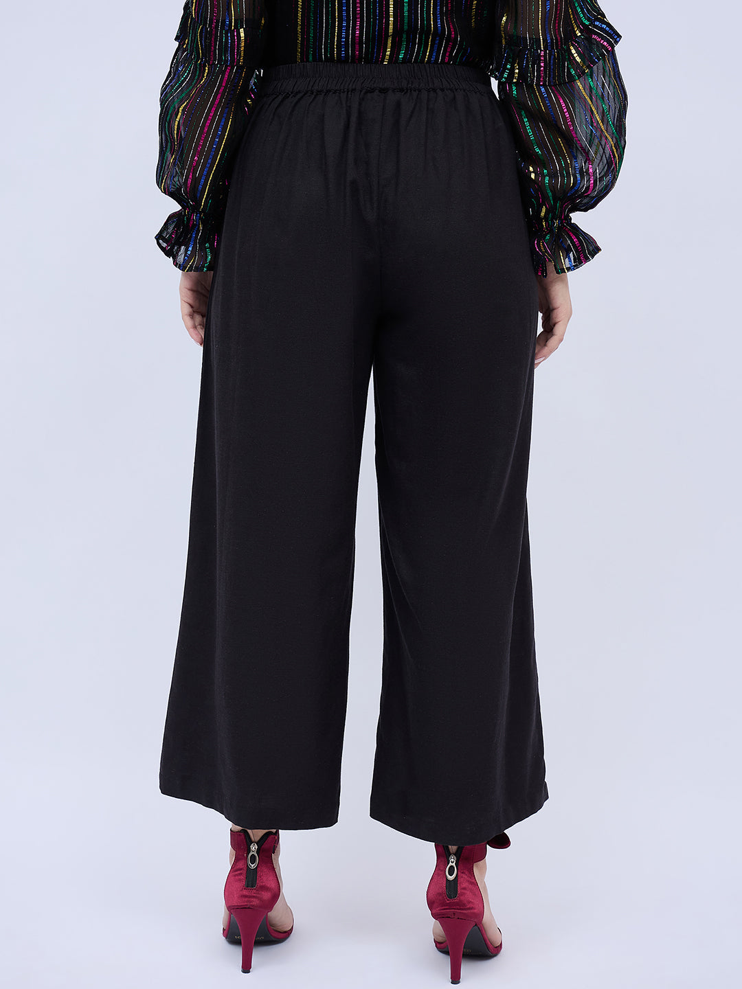 BUTTON DETAIL LOOSE PANTS