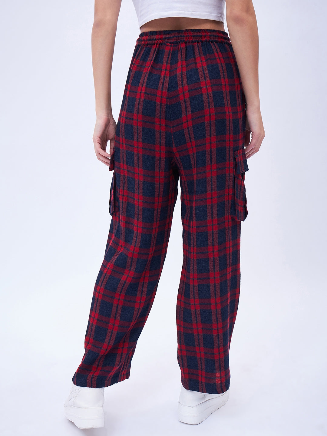 WIDE LEG PANTS WITH PATCH POCKETS