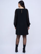 LONG SLEEVE BLACK DRESS