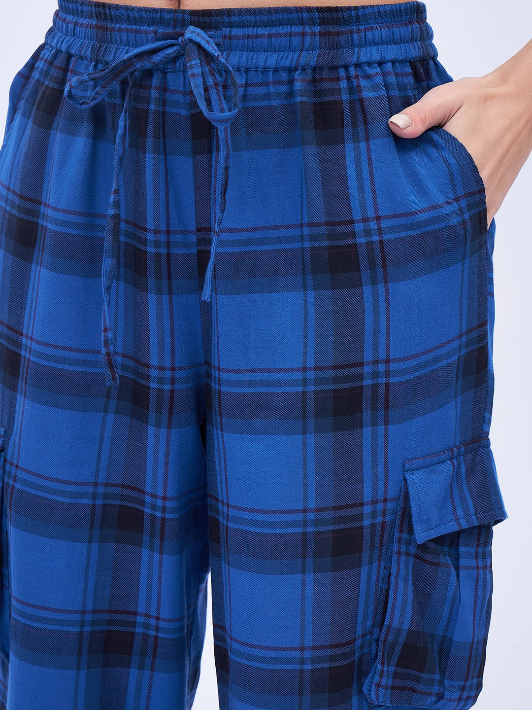 PLAID PULL-OVER PANTS