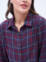 BUTTON DOWN PEPLUM SHIRT