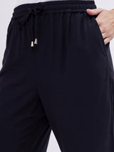 CONTRAST PIPING COMFY PANTS