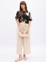 1/2 SLEEVES MIX MEDIA TOP