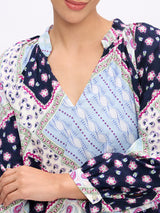 SPLIT NECK RELAXED TOP