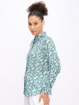 BUTTON DOWN ALL OVER PRINTED SHIRT