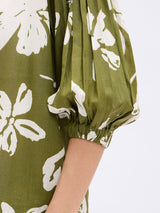 PUFFED SLEEVES BUTTON DOWN CORD SET