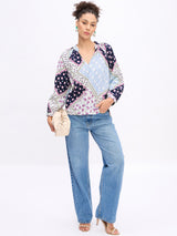 SPLIT NECK RELAXED TOP