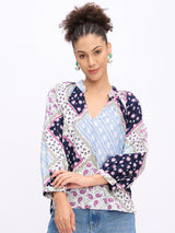 SPLIT NECK RELAXED TOP