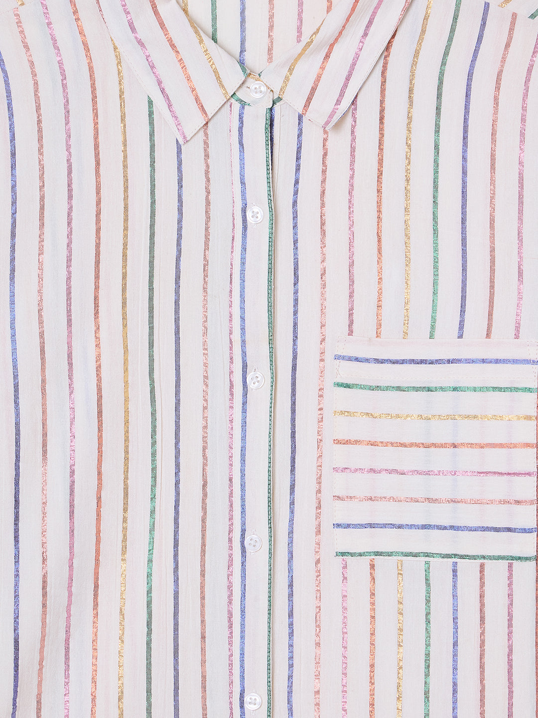 MULTI STRIPE  BUTTON DOWN SHIRT