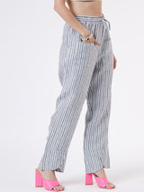 BIG POCKETS CURVED HEM PANT