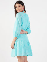 RAGLAN SLEEVE PEASANT DRESS