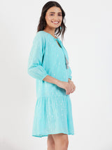 RAGLAN SLEEVE PEASANT DRESS