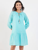 RAGLAN SLEEVE PEASANT DRESS