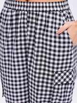 GINGHAM JOGGER PANTS