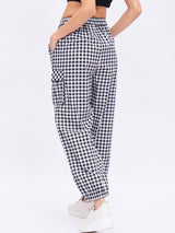 GINGHAM JOGGER PANTS