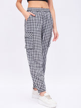 GINGHAM JOGGER PANTS