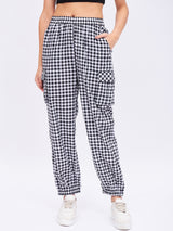 GINGHAM JOGGER PANTS